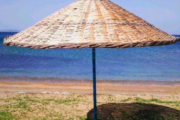 Kamış Şemsiye ile Doğal Gölge